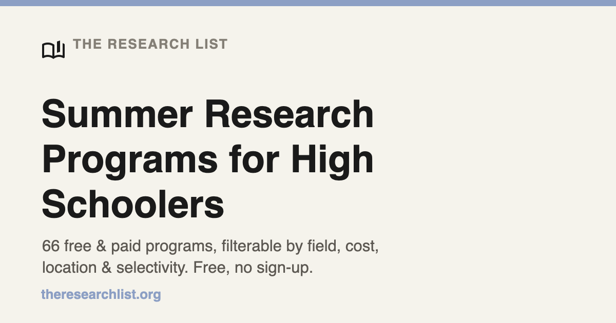 Cycle Spaces Math Summer Research Programs for High Schoolers (66 Free + Paid)